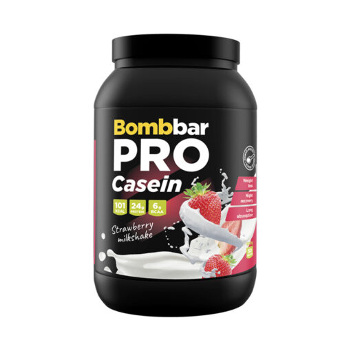 Bombbar PRO Casein Клубничный милкшейк 900 г