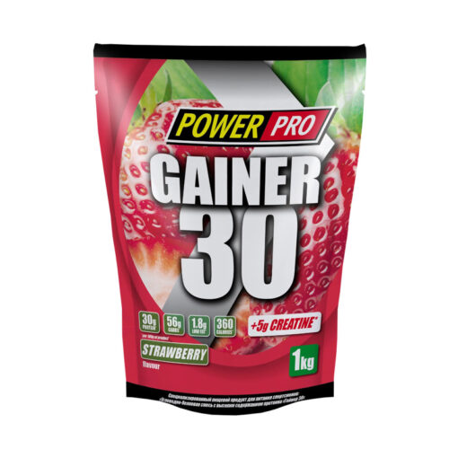 Power Pro Gainer 30 Клубника 1000 г