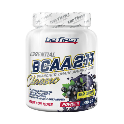 Be First BCAA 2:1:1 Classic Черная смородина 200 г Be First BCAA 2:1:1 Classic Черная смородина 200 г